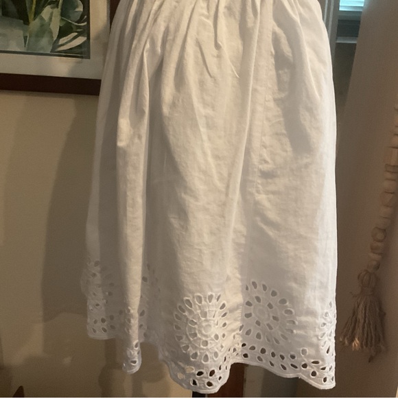 SUMMER CLEARANCE $11. CAT & JACK WHITE EYELET MINI SKIRT. SIZE XL 14-16 - Picture 2 of 10